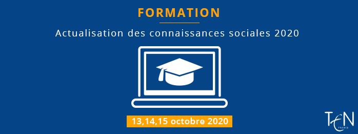 Formation visioconférence:  Actualisation des connaissances sociales 2020 